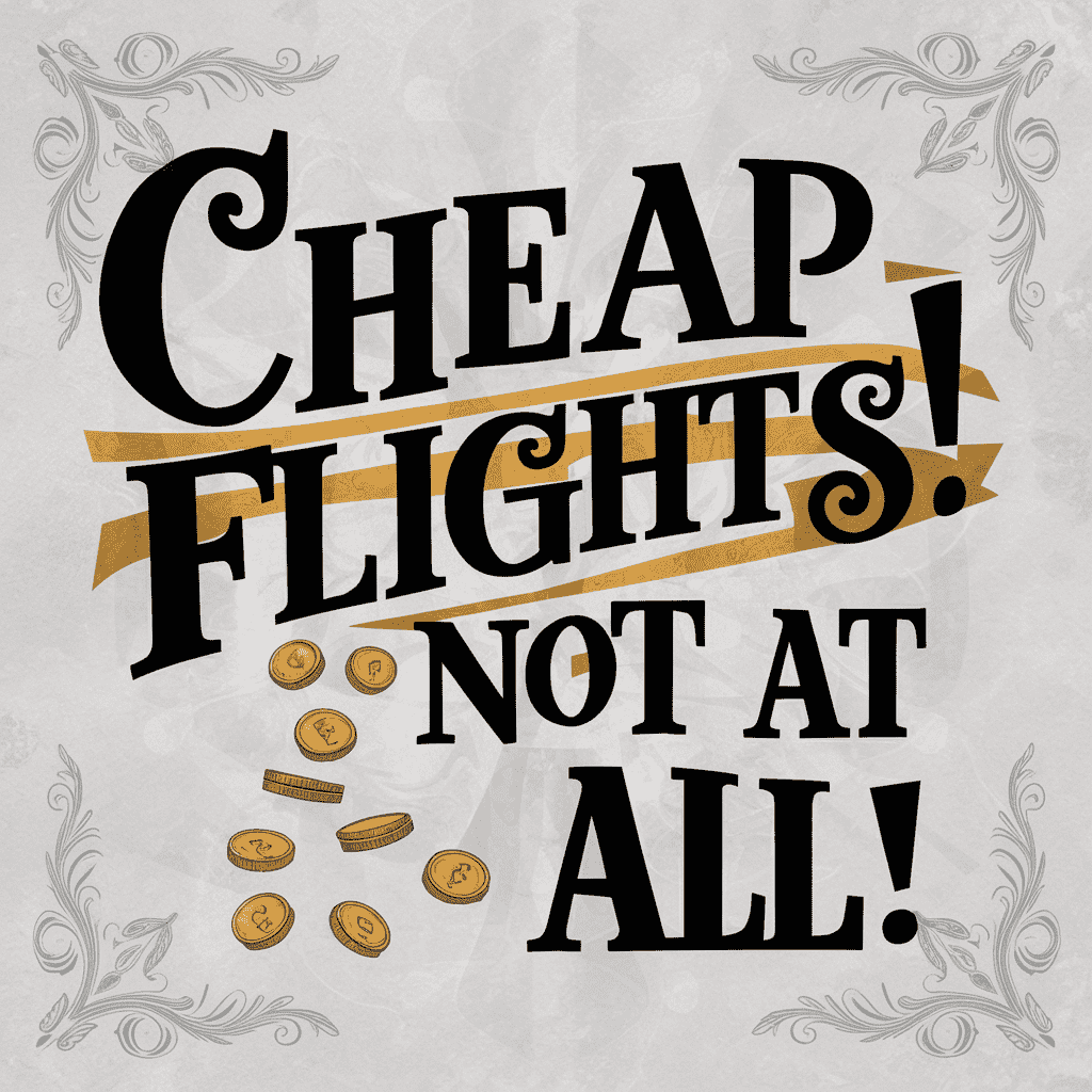 Cheap Flights! Not at all.